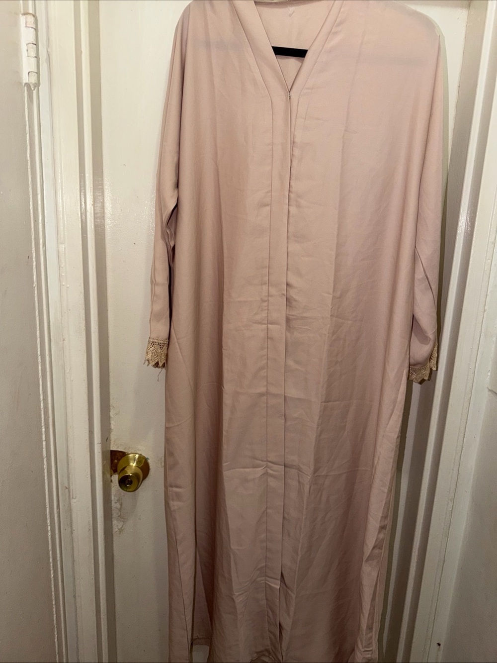 Long Sleeve Maxi Dress in Blush Pink